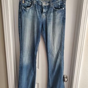 Big star hazel blue jeans curvy fit